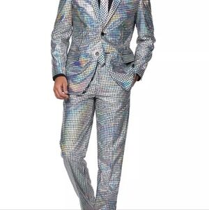 OppoSuits Multicolor Holographic Blazer